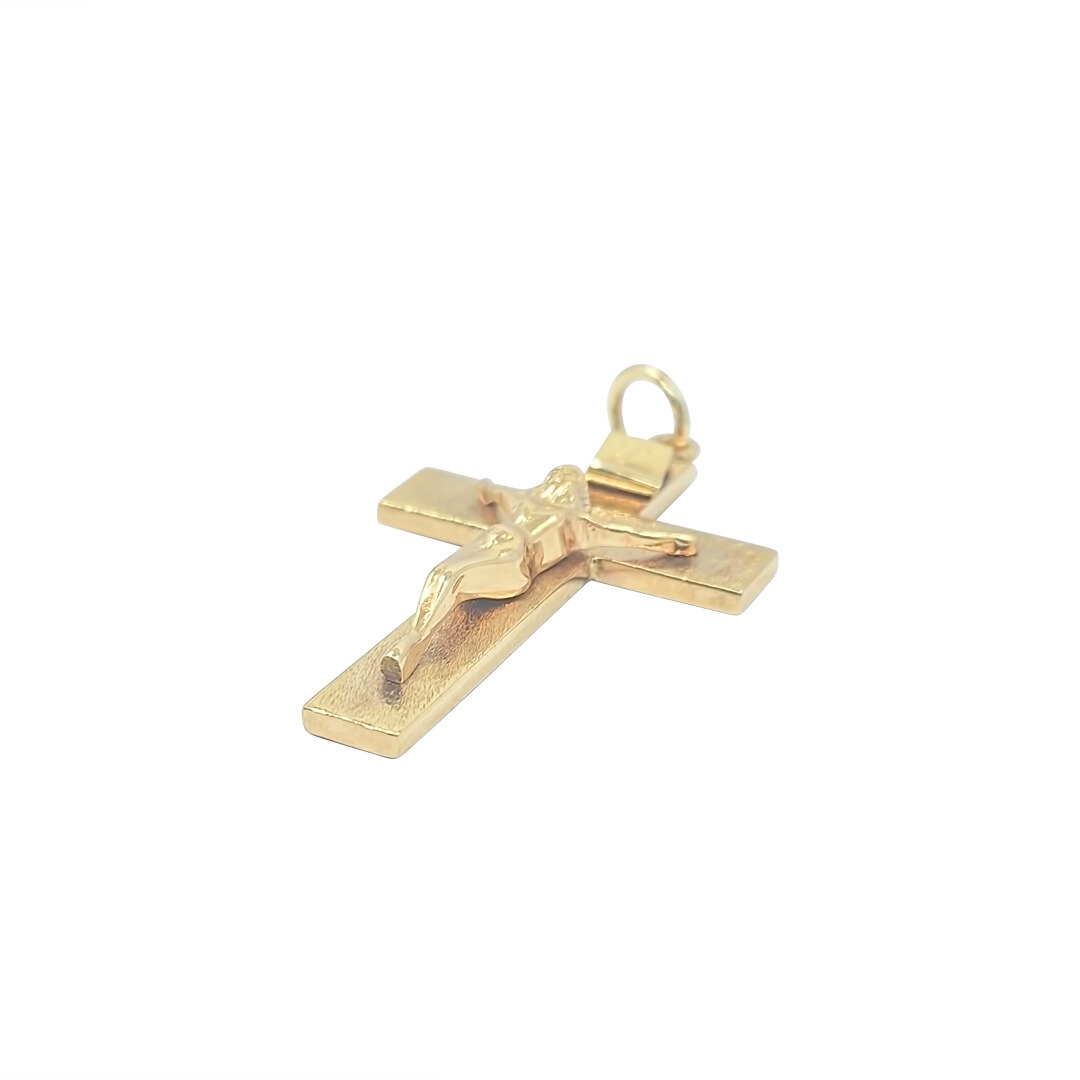 9ct Yellow Gold Crucifix
