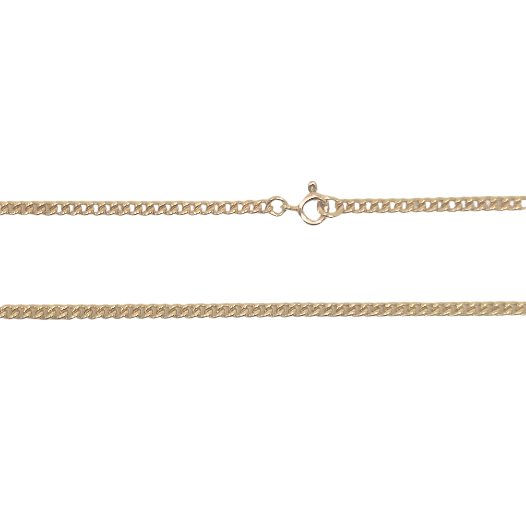 9ct Yellow Gold Curb Chain 30"