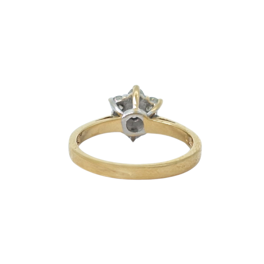 18ct Yellow Gold Diamond Cluster Ring 0.50ct