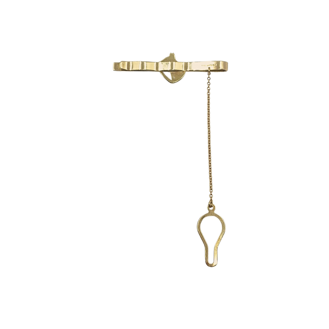 9ct Yellow Gold Horse Tie Slide