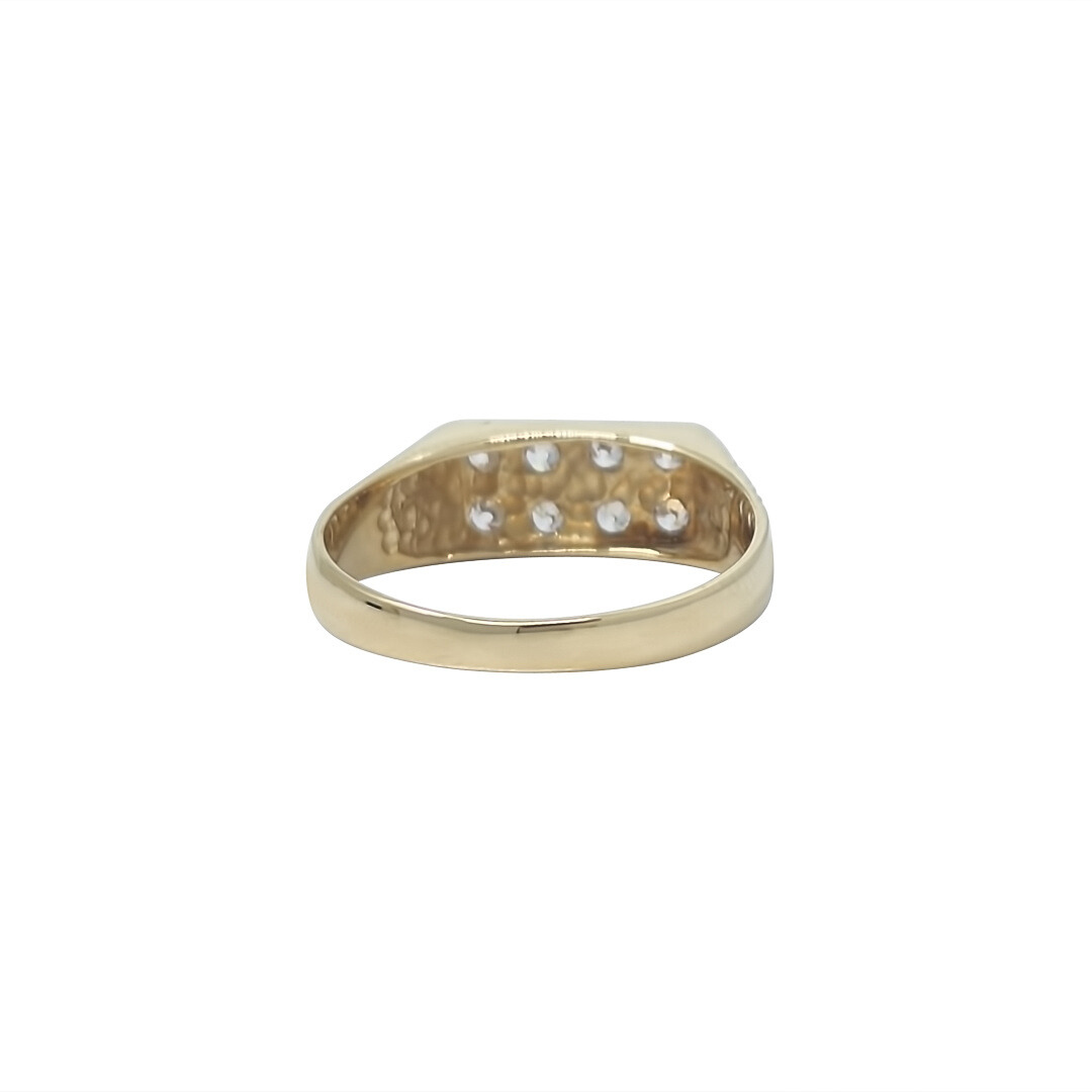 9ct Yellow Gold CZ Ring