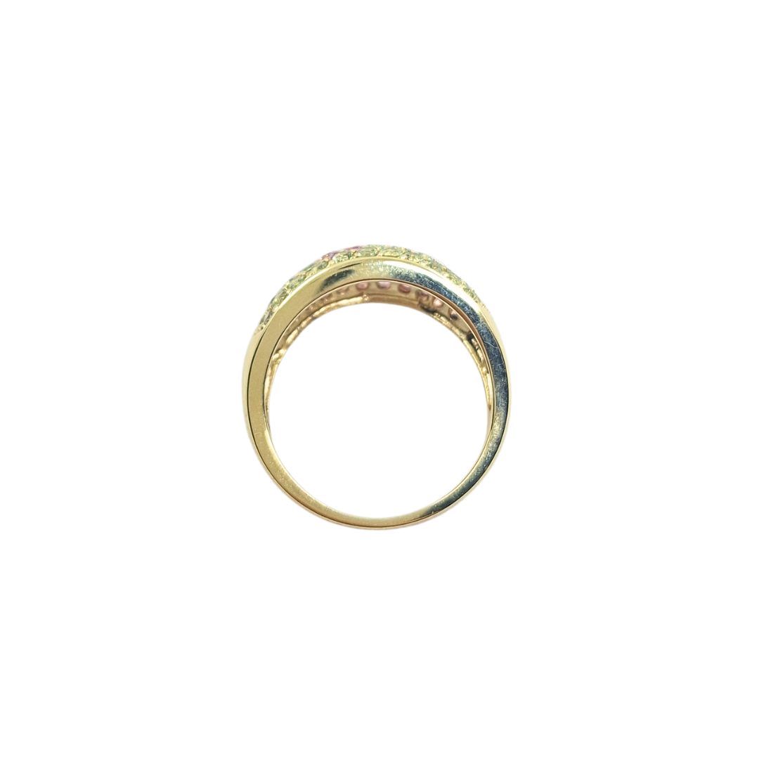 9ct Yellow Gold Multi Sapphire Band Ring