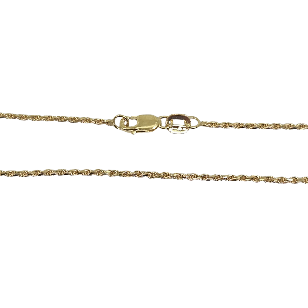 9ct Yellow Gold Rope Chain 20"