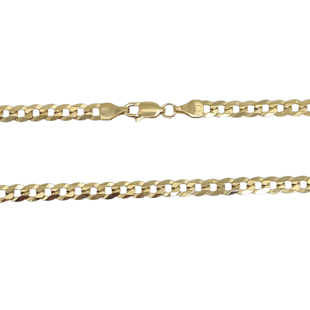 9ct Yellow Gold Curb Chain 24"