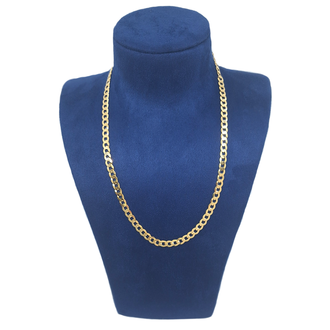 9ct Yellow Gold Curb Chain 22"