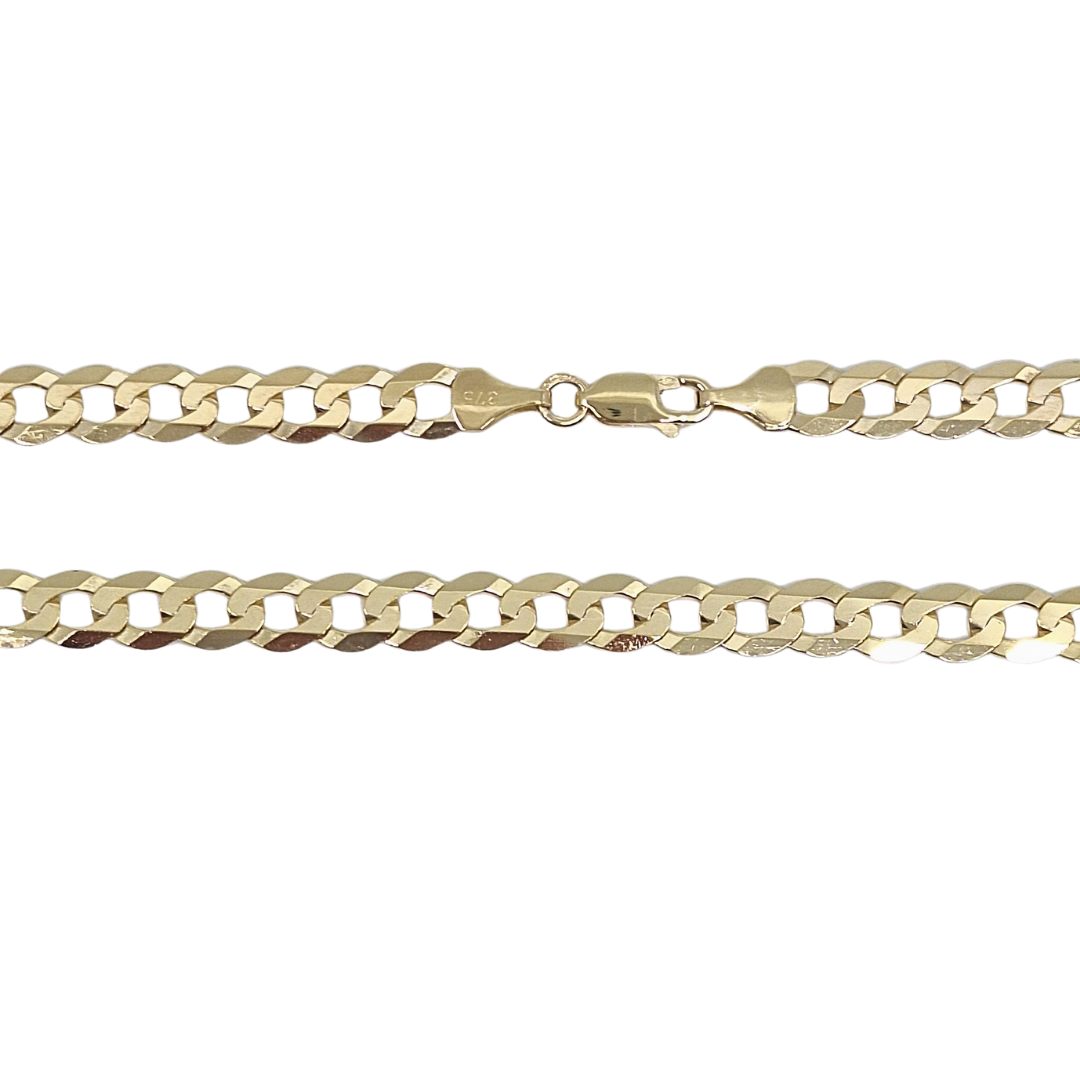 9ct Yellow Gold Curb Chain 24"