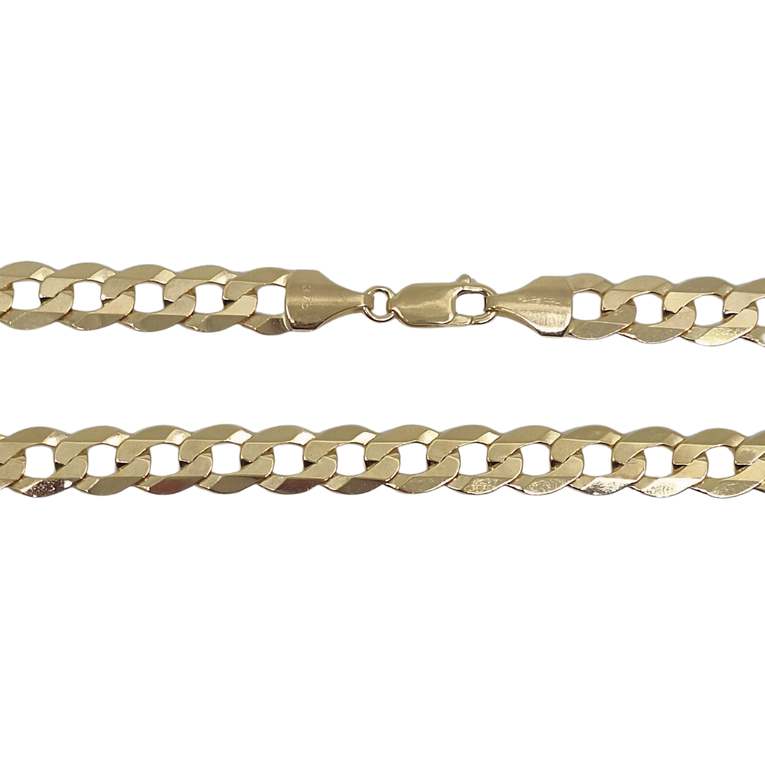 9ct Yellow Gold Curb Chain 22"