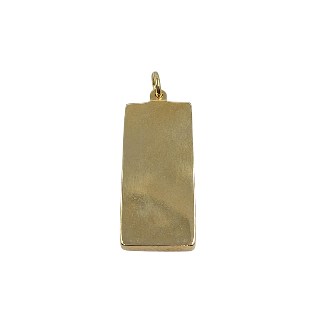 9ct Yellow Gold Ingot Pendant