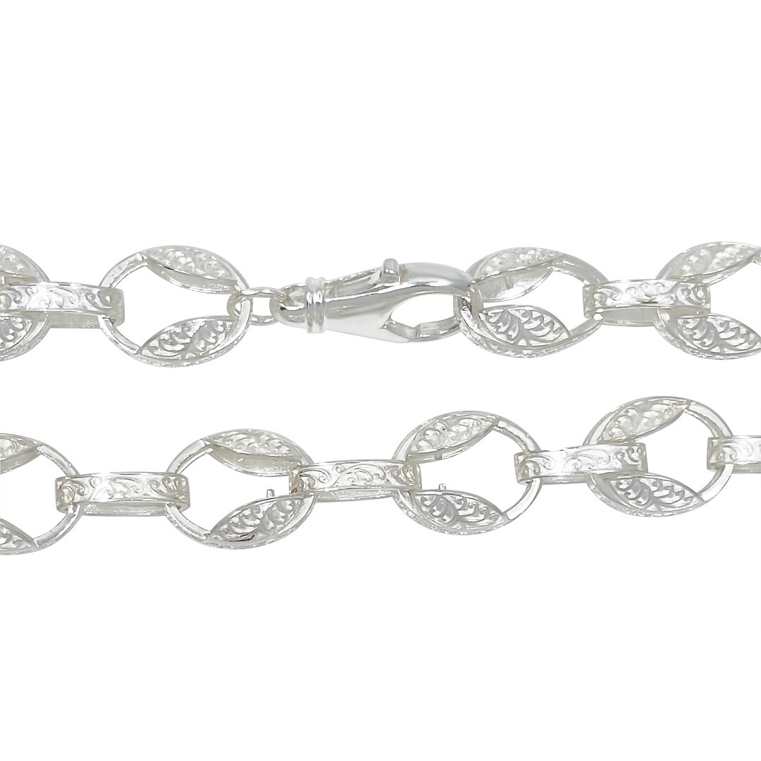 Silver Tulip Chain 24"