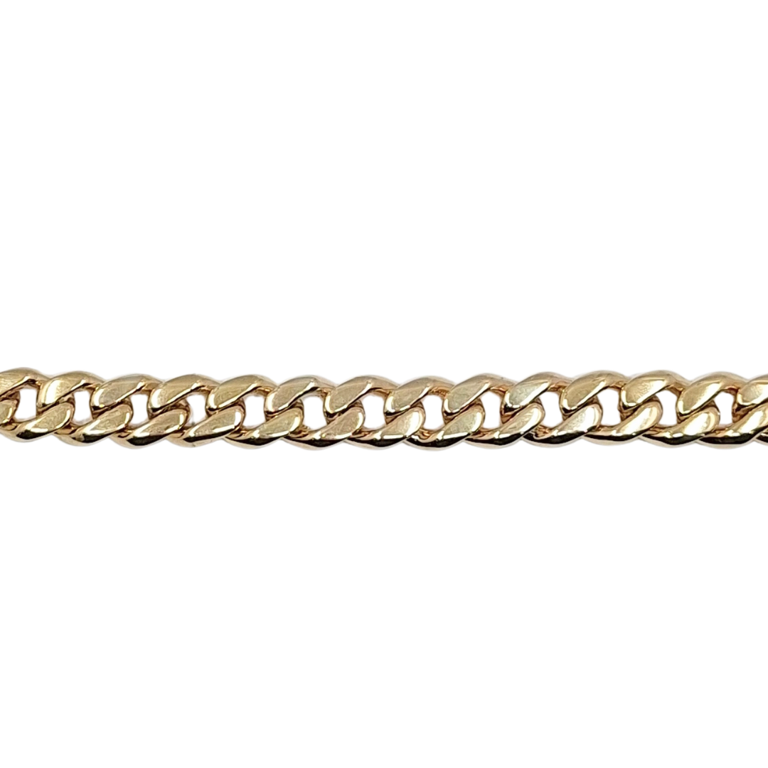 9ct Yellow Gold Curb Bracelet 8"