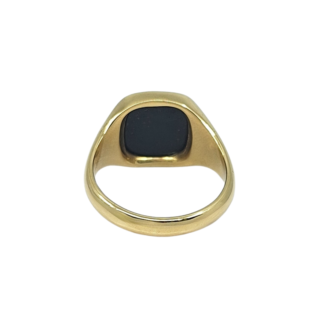 18ct Yellow Gold Bloodstone Signet Ring