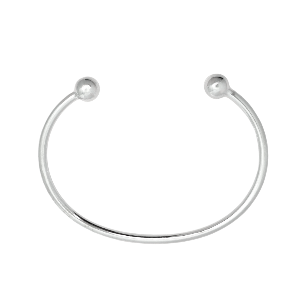Silver Torque Bangle