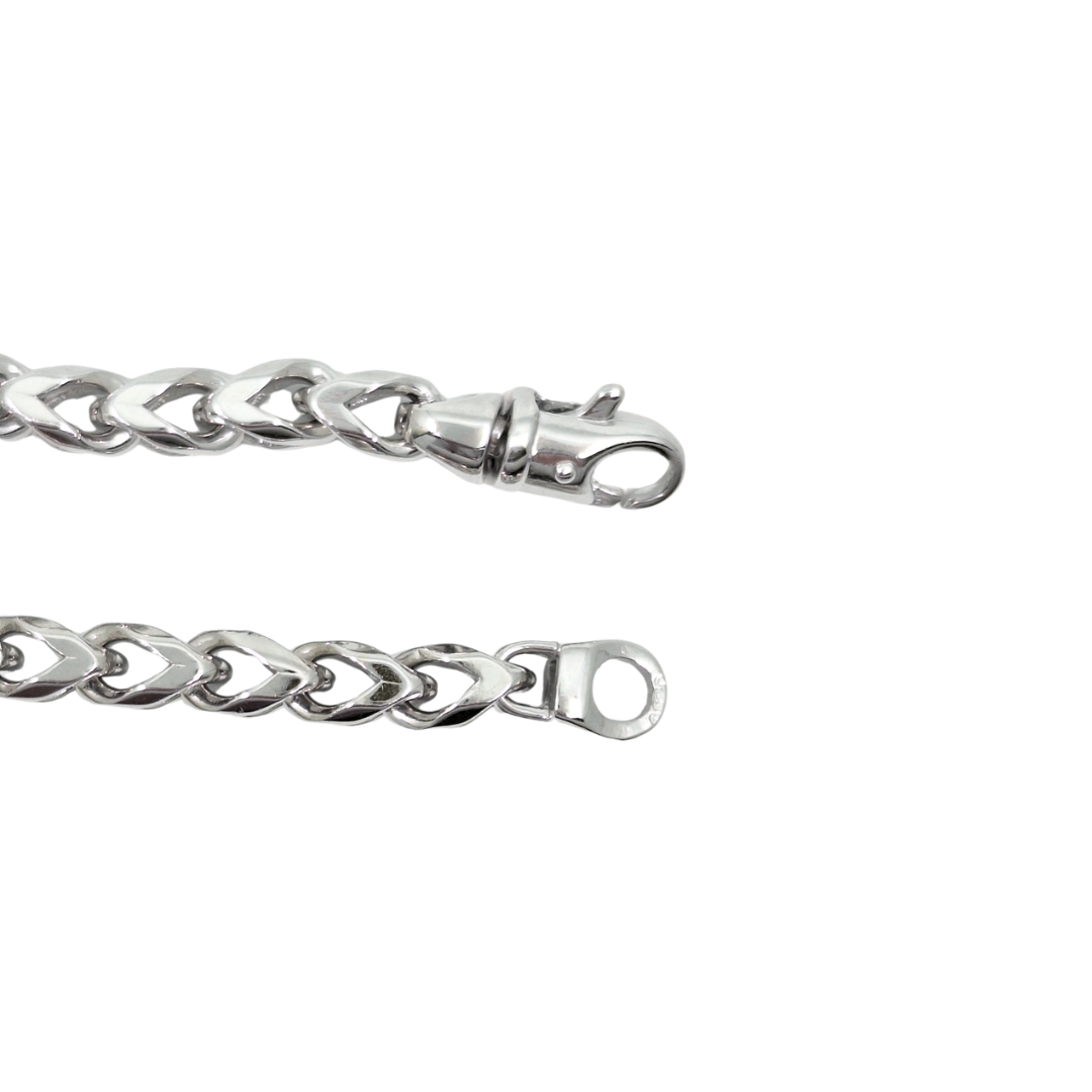 Silver Franco Bracelet 7.5"