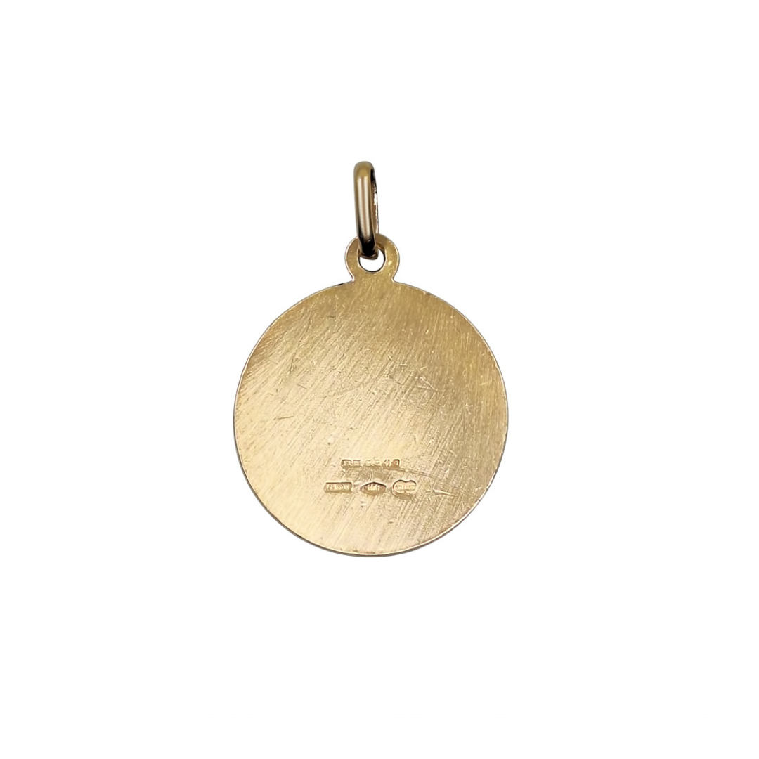 9ct Yellow Gold St Christopher Pendant