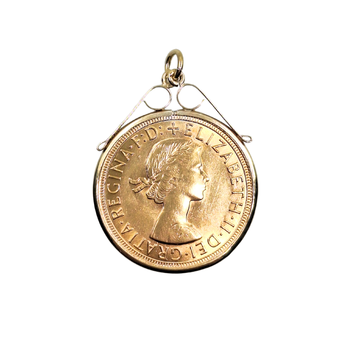 Full Sovereign Pendant 1963