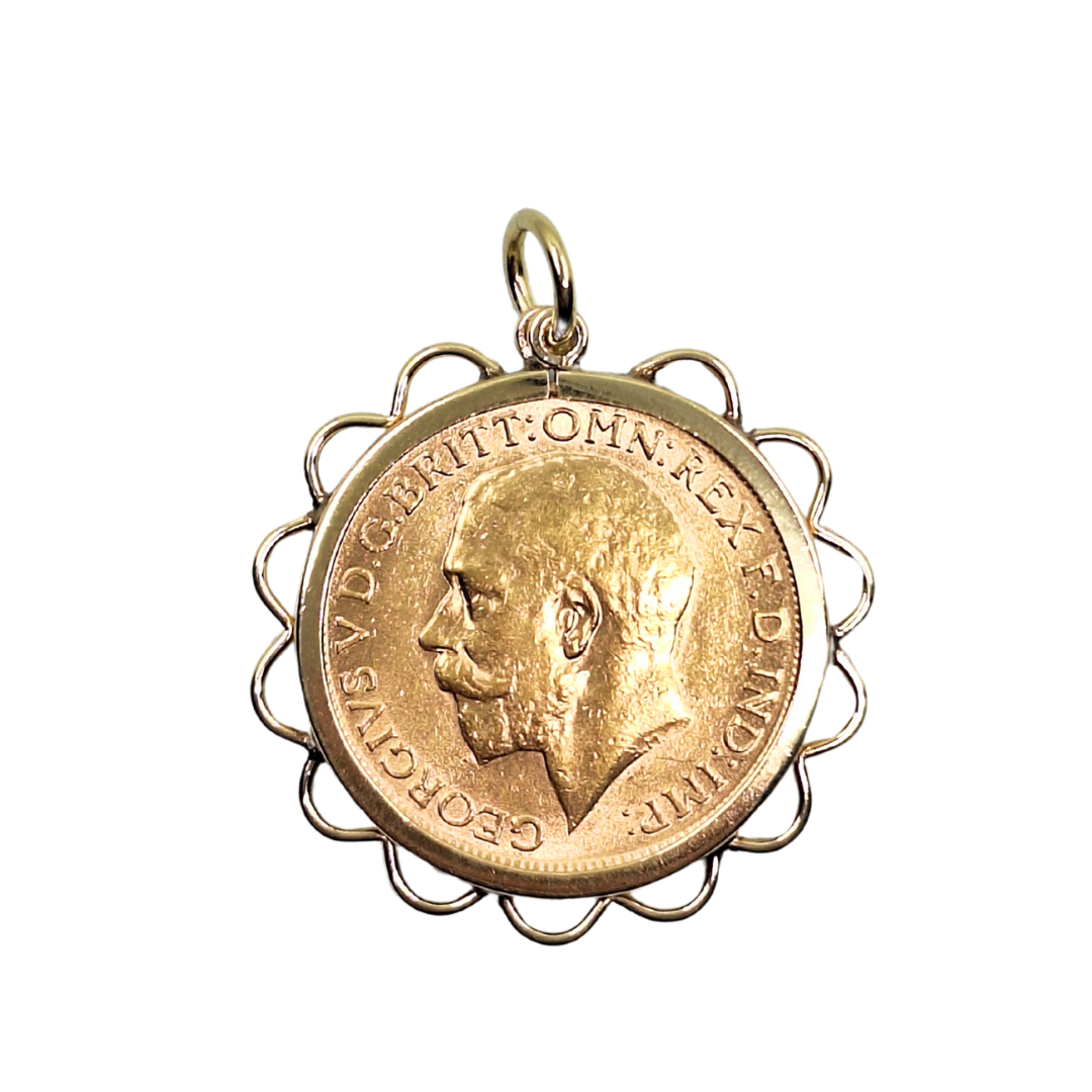 Full Sovereign Pendant 1915