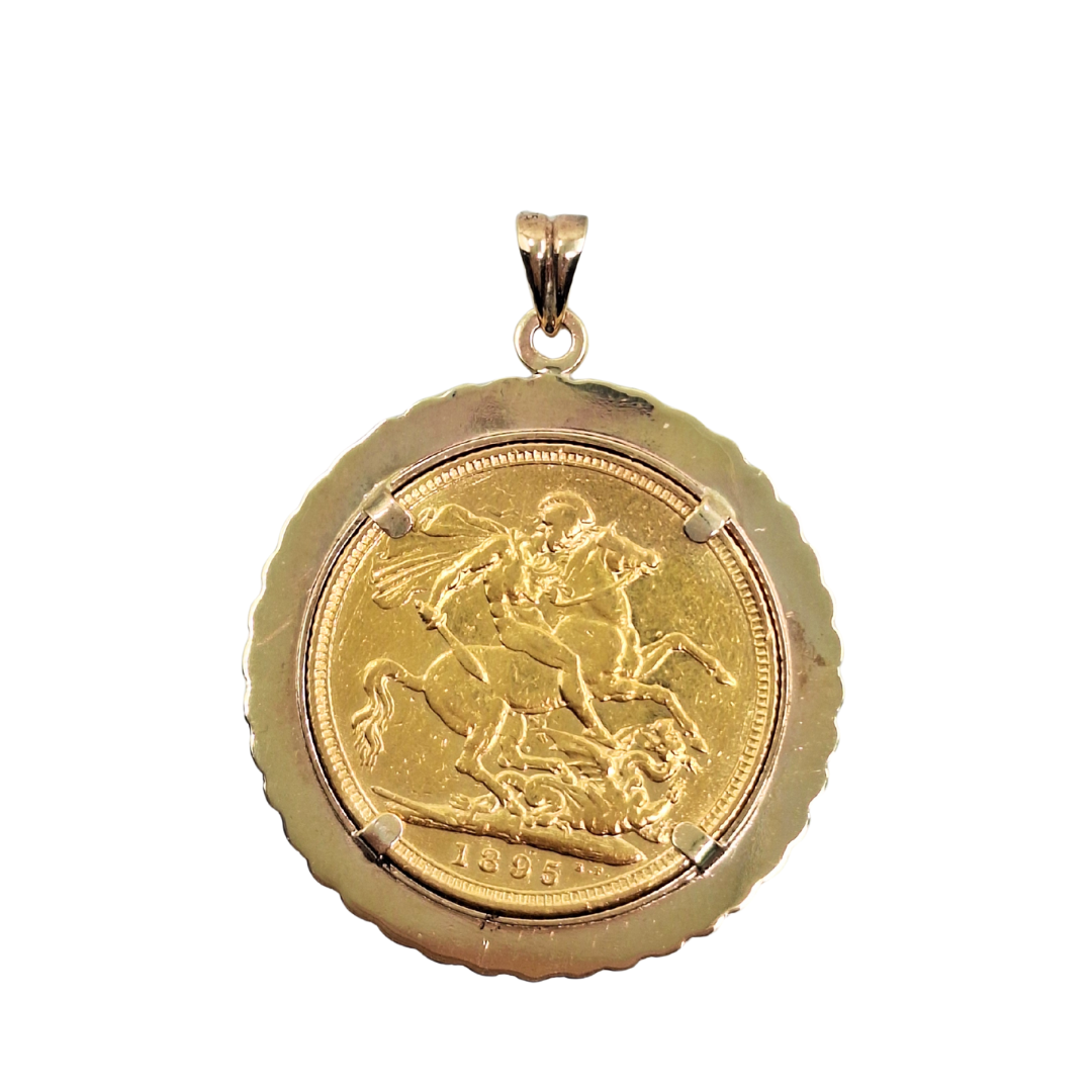 Full Sovereign Pendant 1895