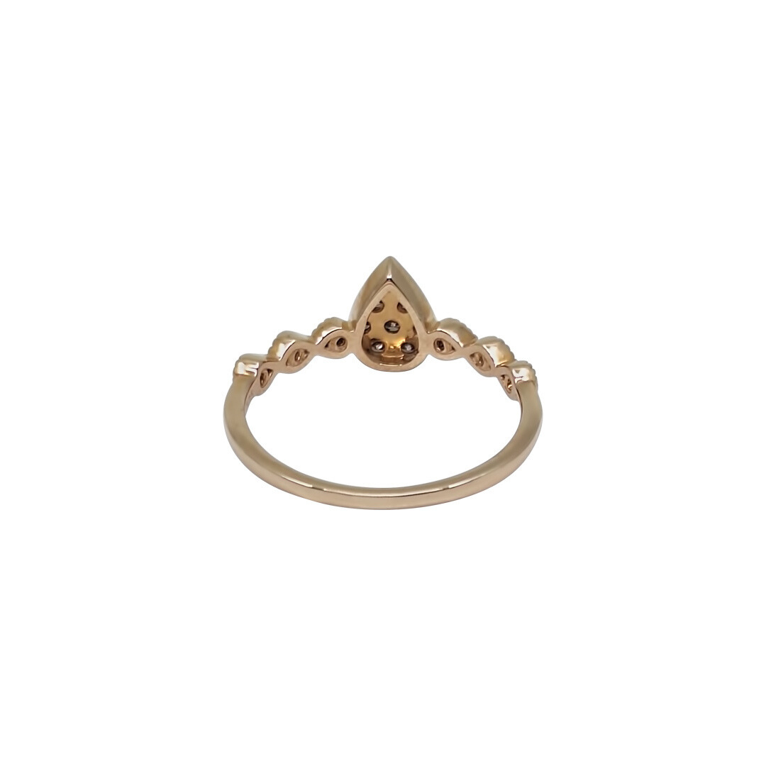 9ct Rose Gold Diamond Ring 0.33ct