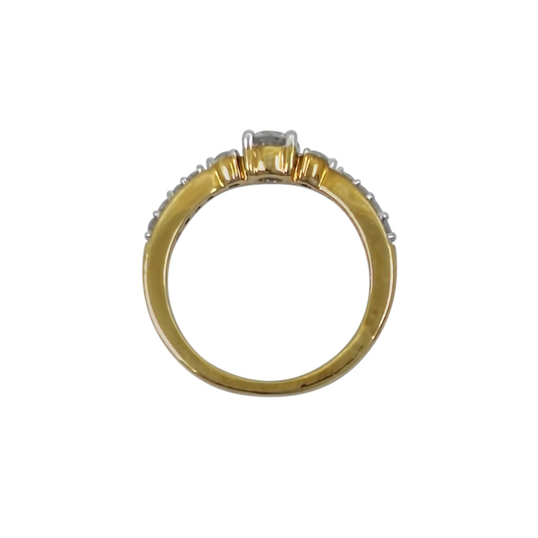 9ct Yellow Gold Diamond Ring 0.5ct