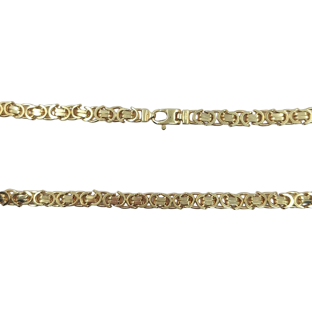 9ct Yellow Gold Byzantine Chain 22"