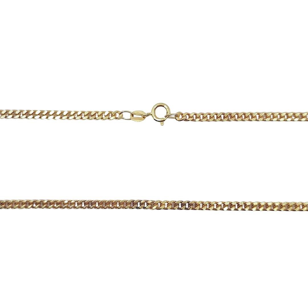 9ct Yellow Gold Curb Chain 24.9"