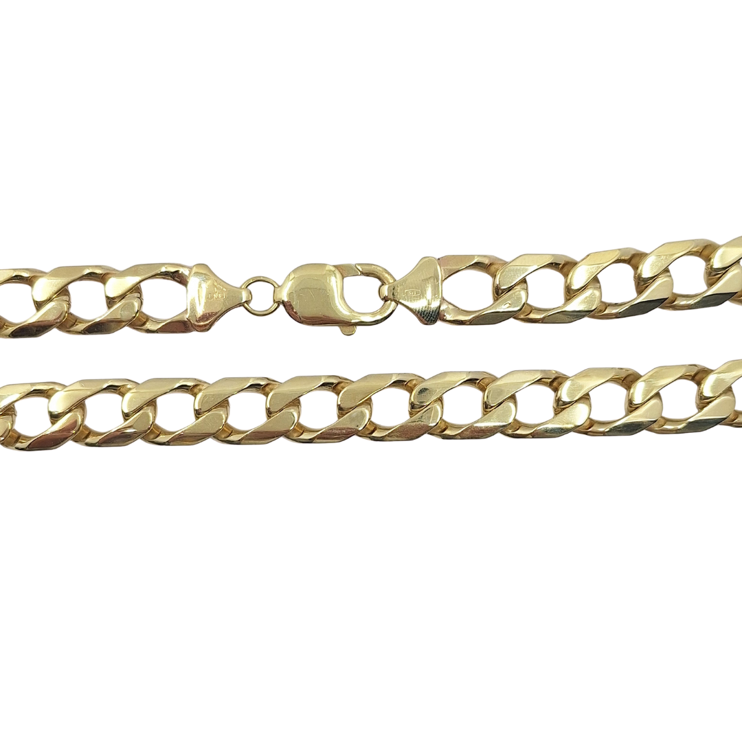 9ct Yellow Gold Curb Chain 26"