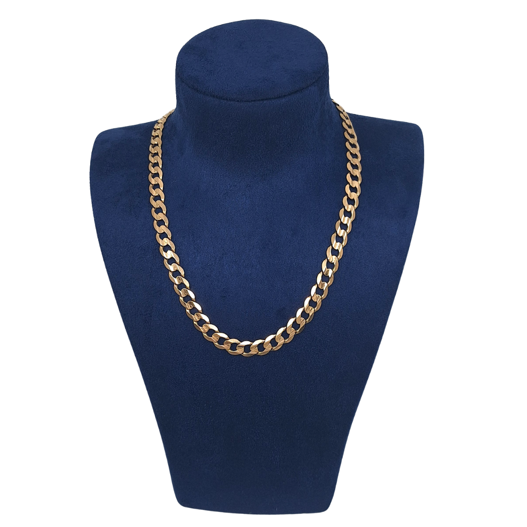 9ct Yellow Gold Curb Chain 21"