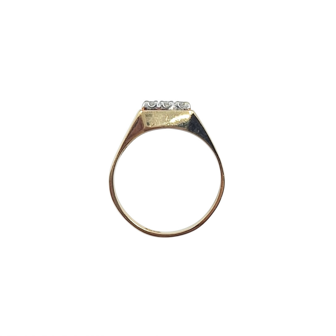 9ct Yellow Gold CZ Nine Stone Ring
