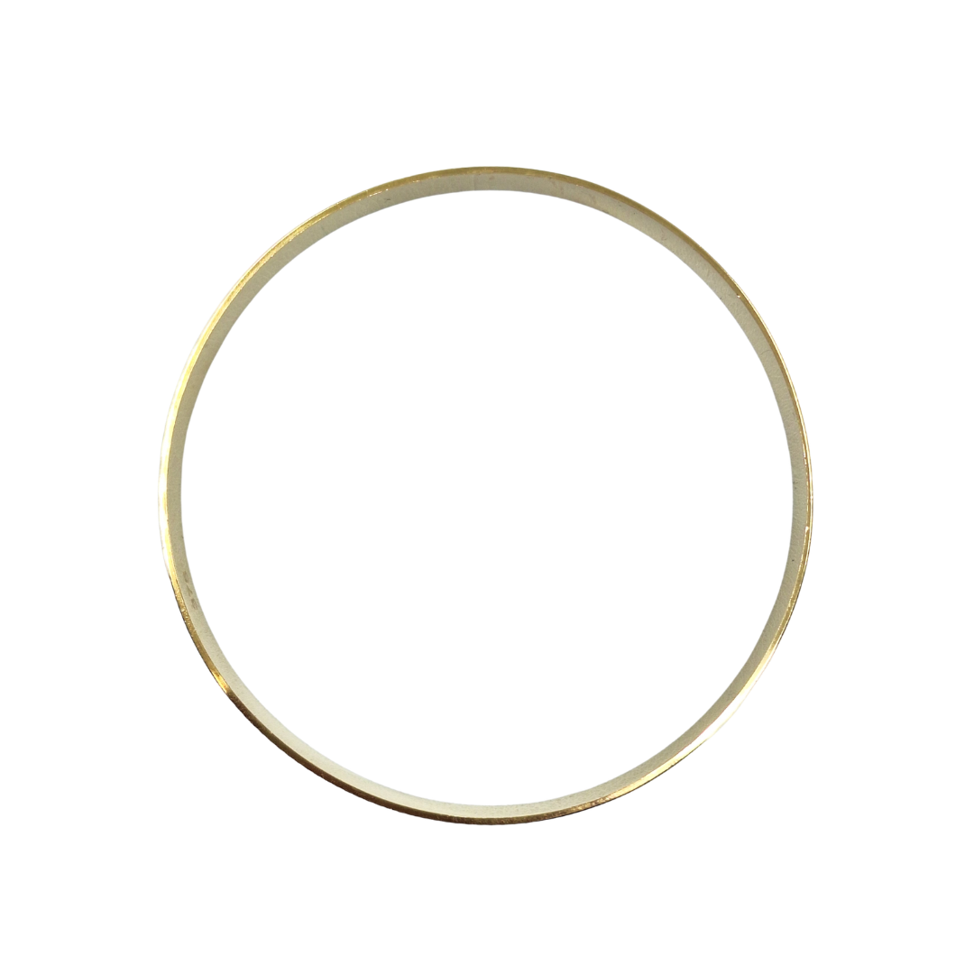 9ct Yellow Gold Patterned Slave Bangle