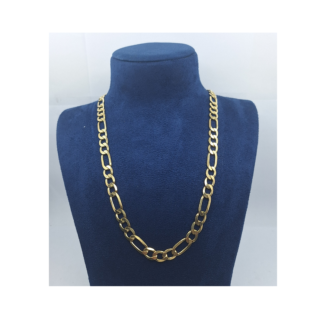 9ct Yellow Gold Figaro Chain 24"
