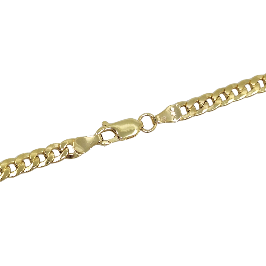 9ct Yellow Gold Curb Chain 20"