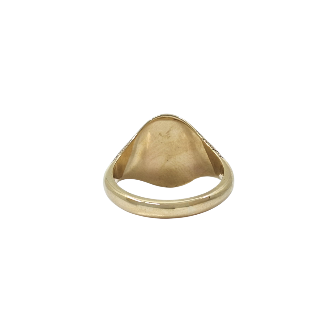 9ct Yellow Gold Oval Signet Ring