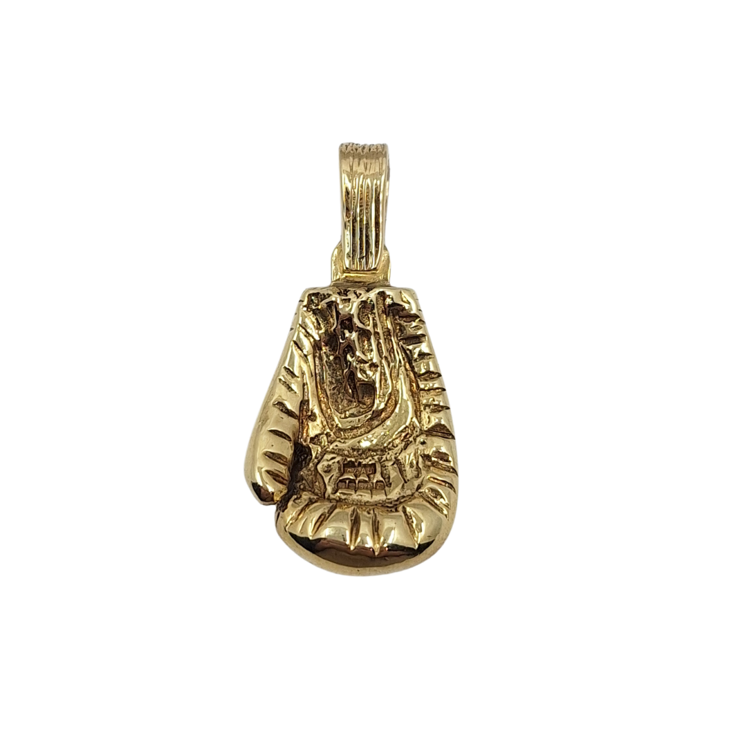 9ct Yellow Gold Solid Boxing Glove Pendant