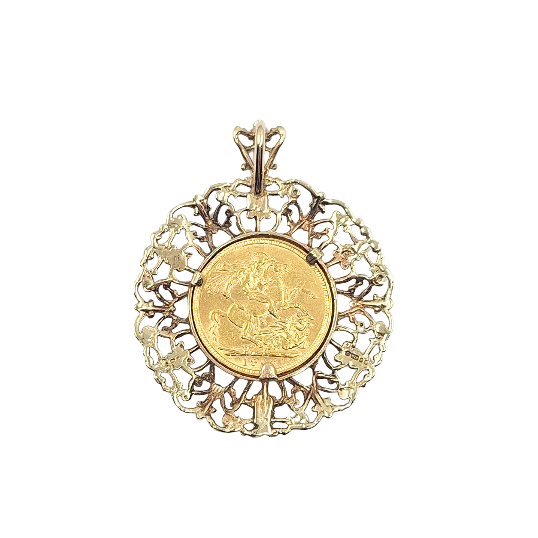 Half Sovereign Pendant 1900