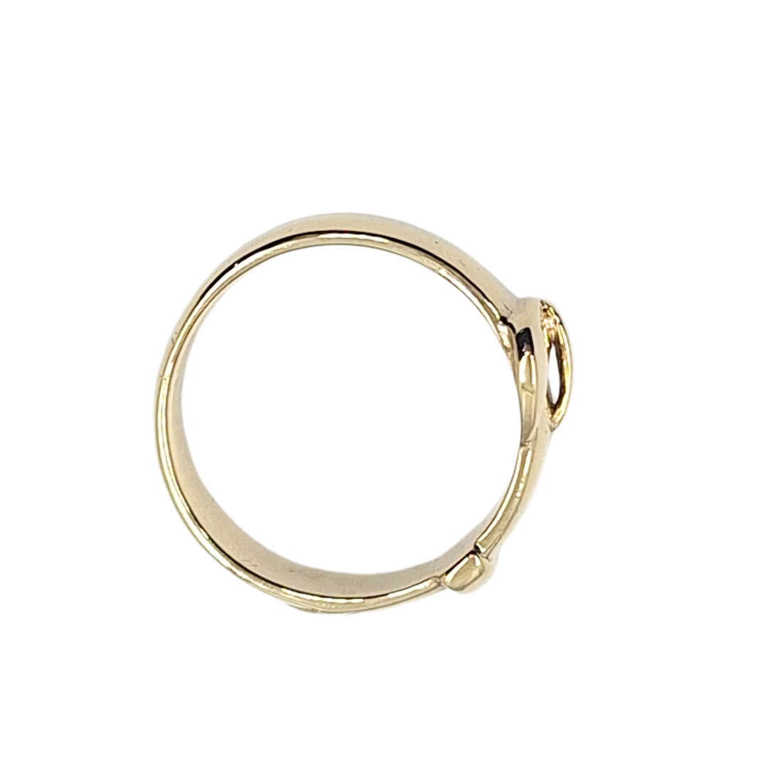 9ct Yellow Gold Buckle Ring