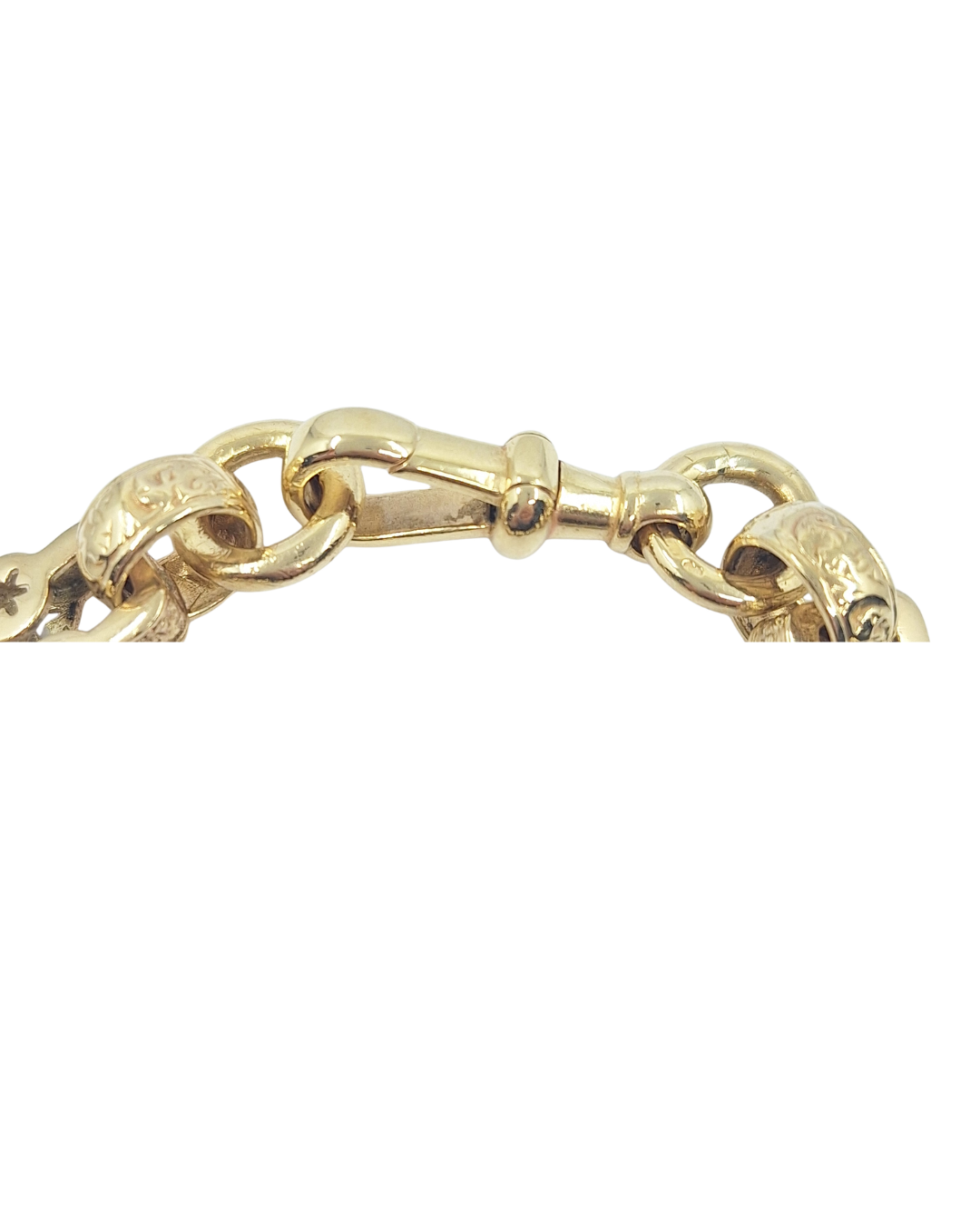 9ct Yellow Gold Bars And Stars Bracelet