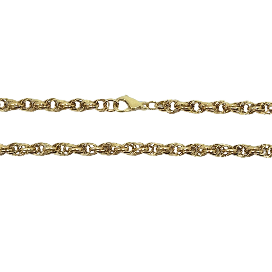 9ct Yellow Gold Fancy Twist Chain 20"