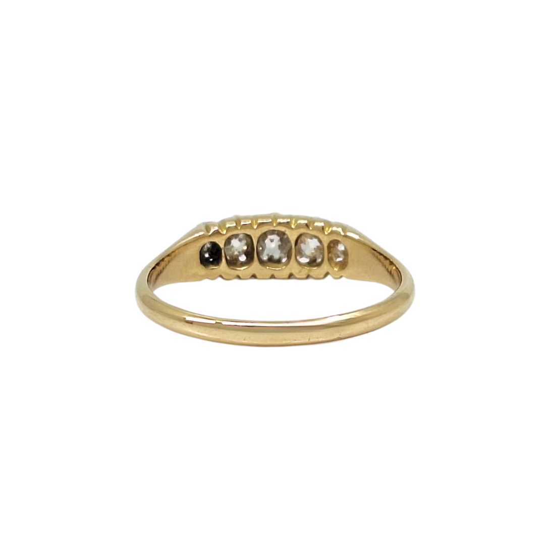 18ct Yellow Gold Five Stone Diamond Ring 0.30ct