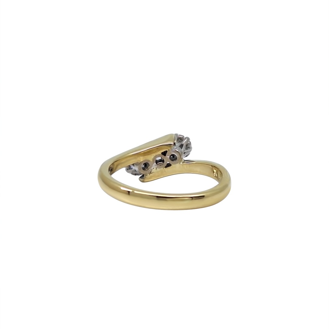 18ct Yellow Gold Three Stone Diamond Ring 0.25ct