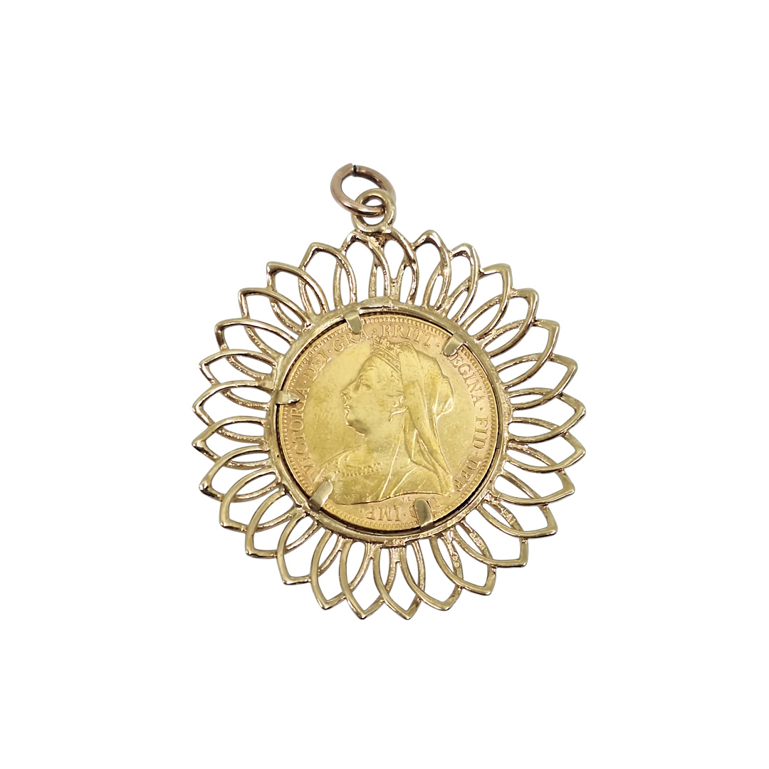 Full Sovereign Pendant 1893