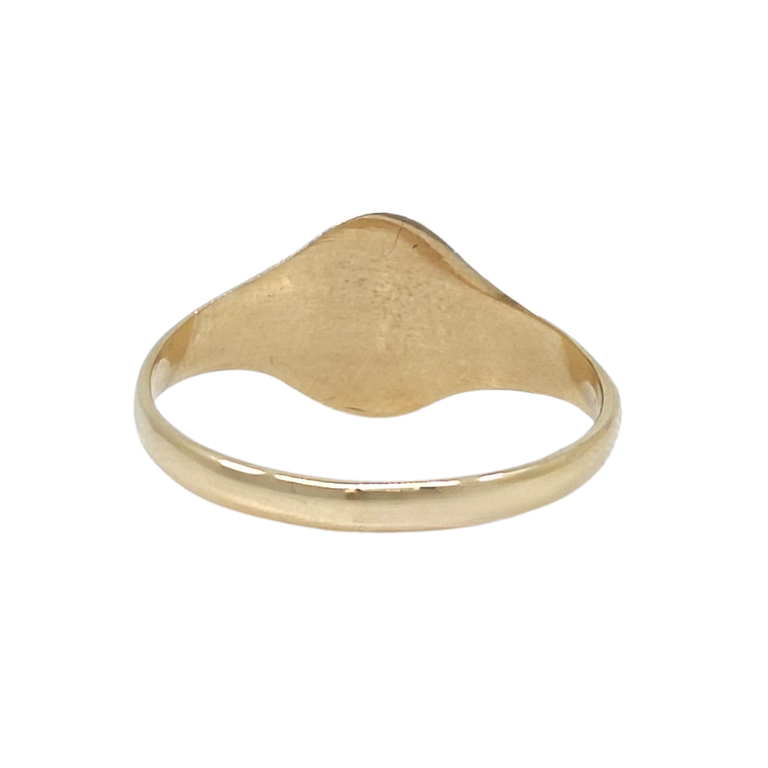 9ct Yellow Gold Oval Signet Ring