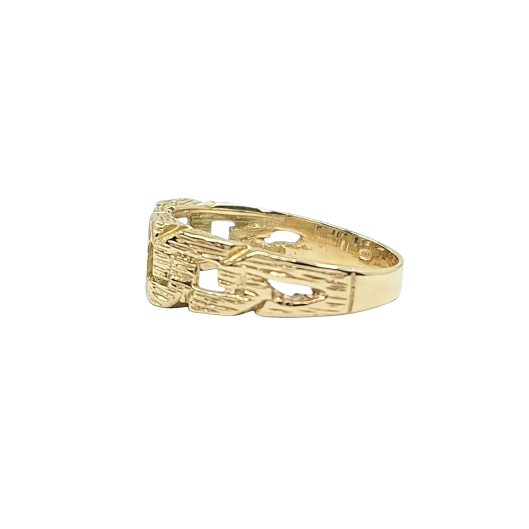 9ct Yellow Gold Dad Ring