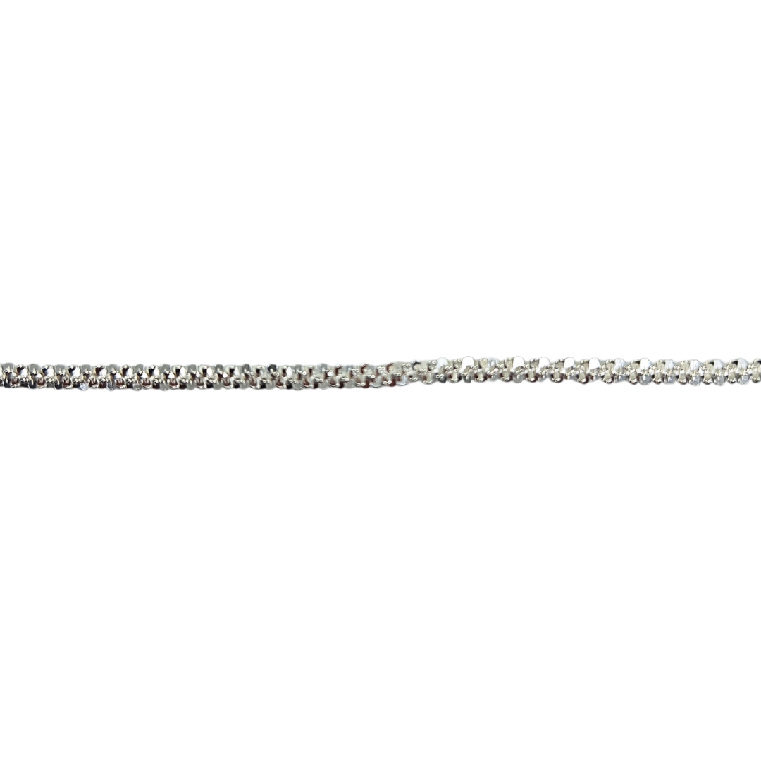 Silver Propeller Link Bracelet 7.5"