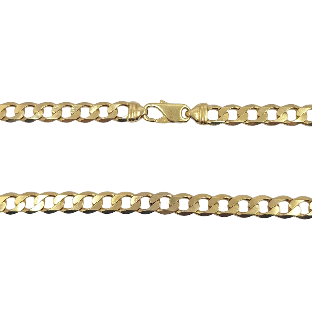 9ct Yellow Gold Curb Chain 24"