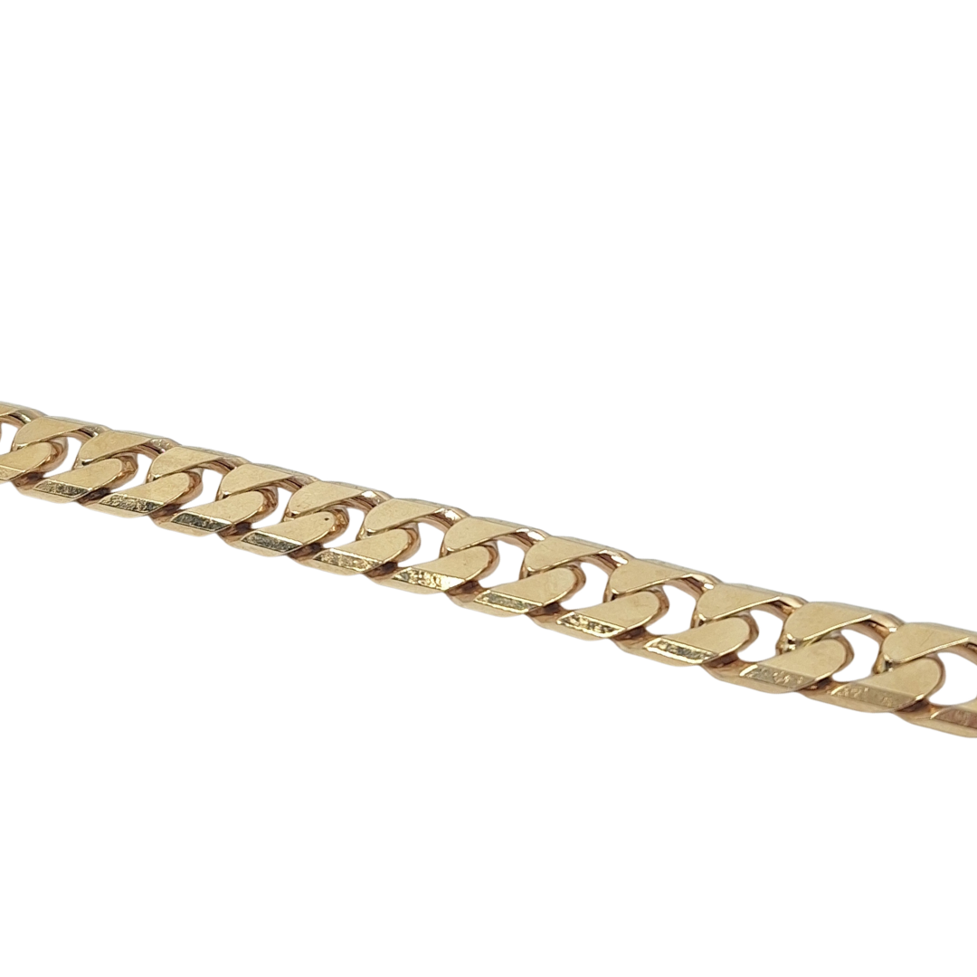 9ct Yellow Gold Curb Bracelet 8.5"