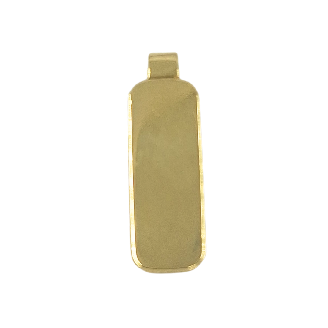 9ct Yellow Gold Ingot Pendant