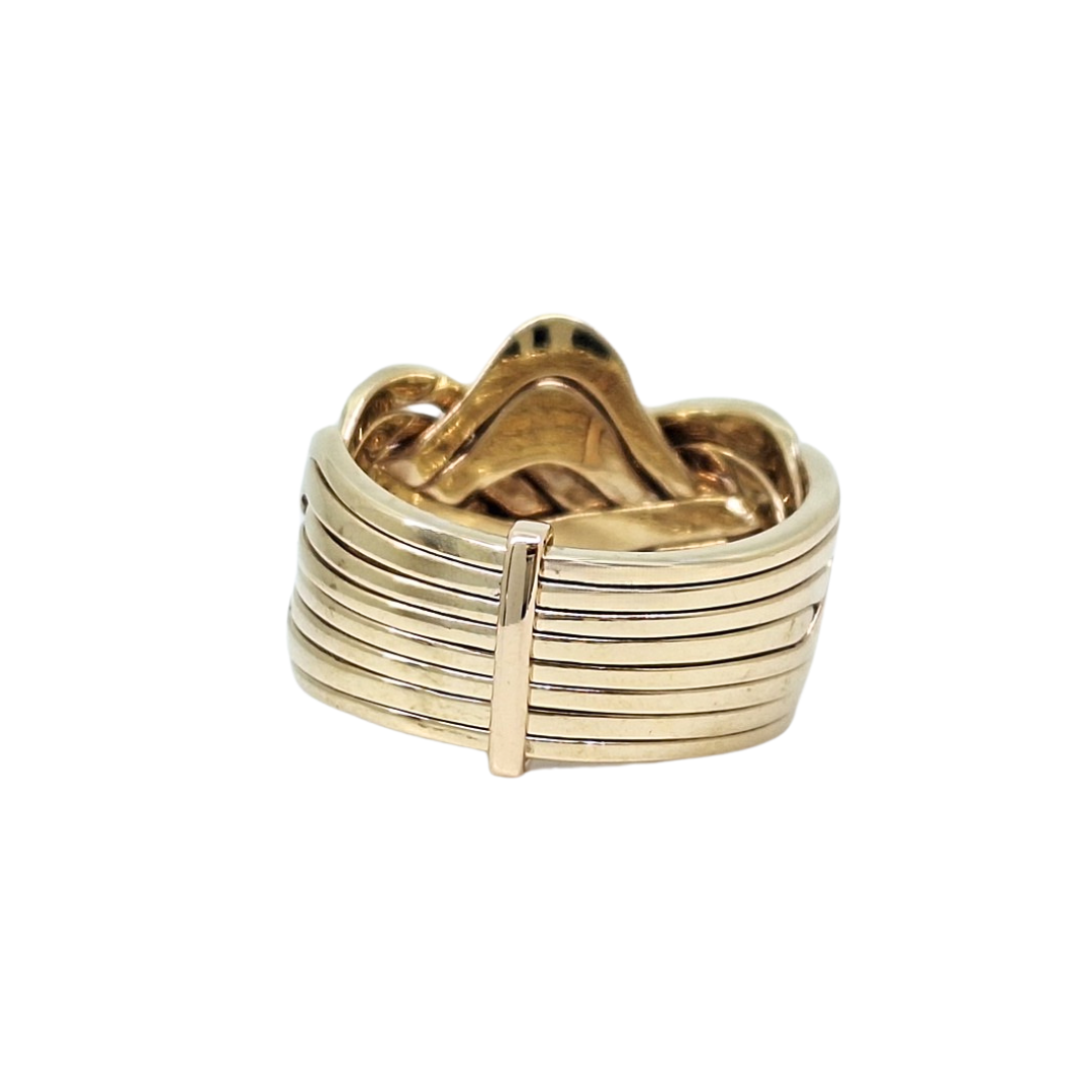 9ct Yellow Gold Puzzle Ring