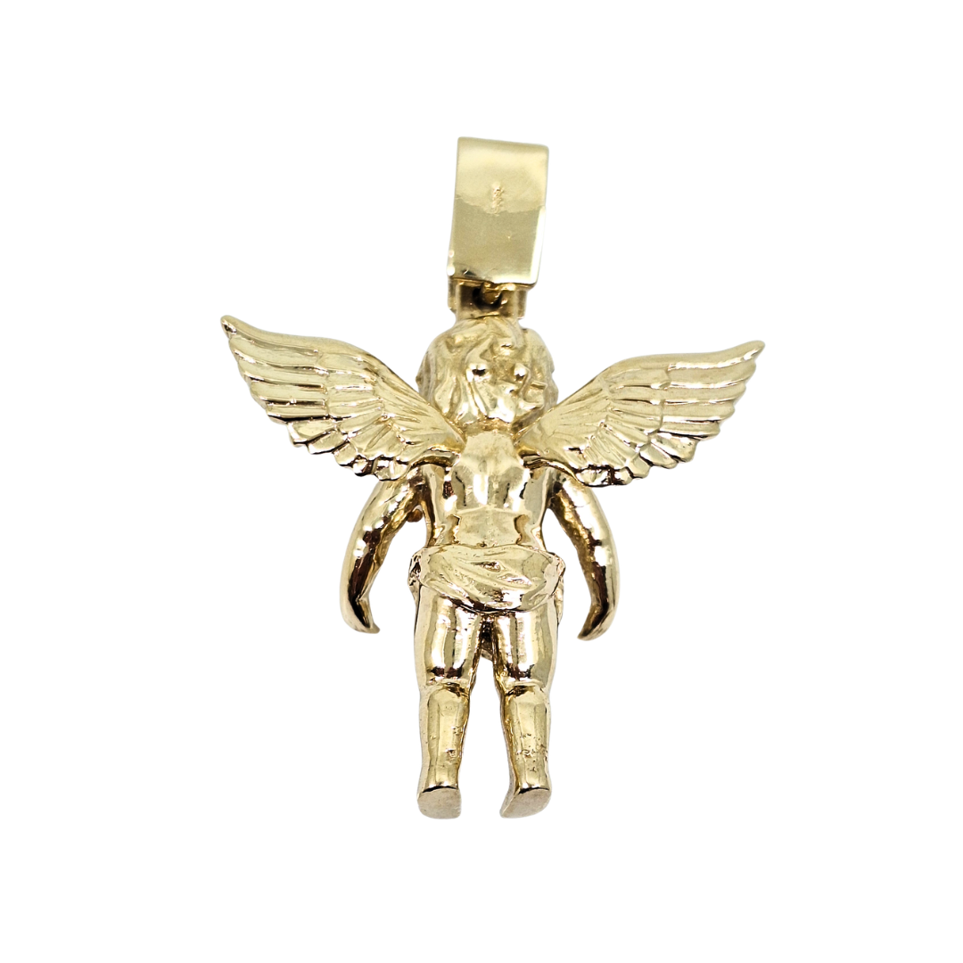 9ct Yellow Gold Angel Pendant