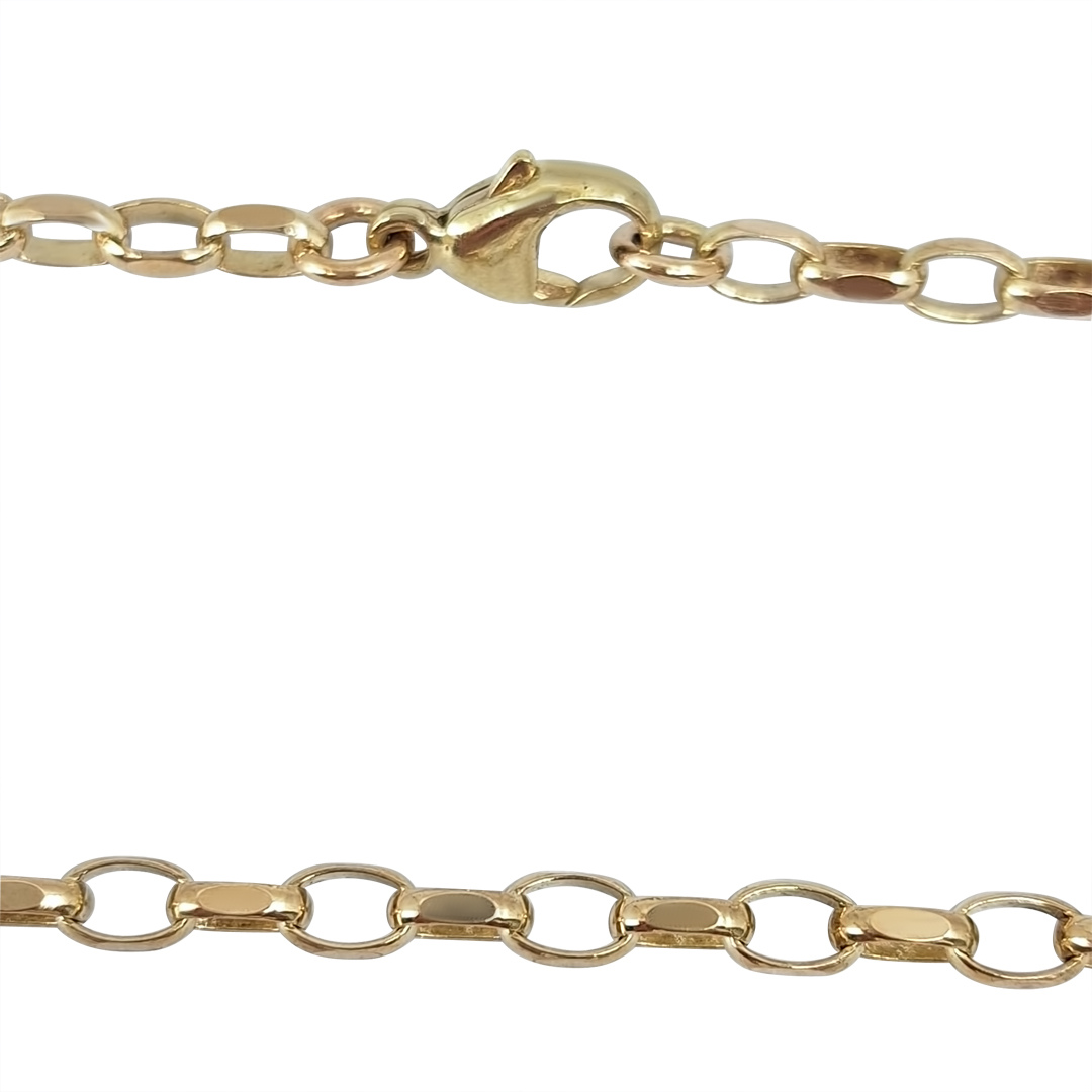 9ct yellow Gold Belcher Chain 22"
