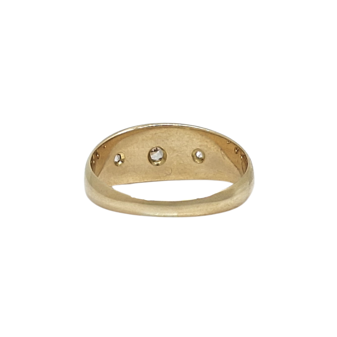 18ct Yellow Gold Three Stone Diamond Ring